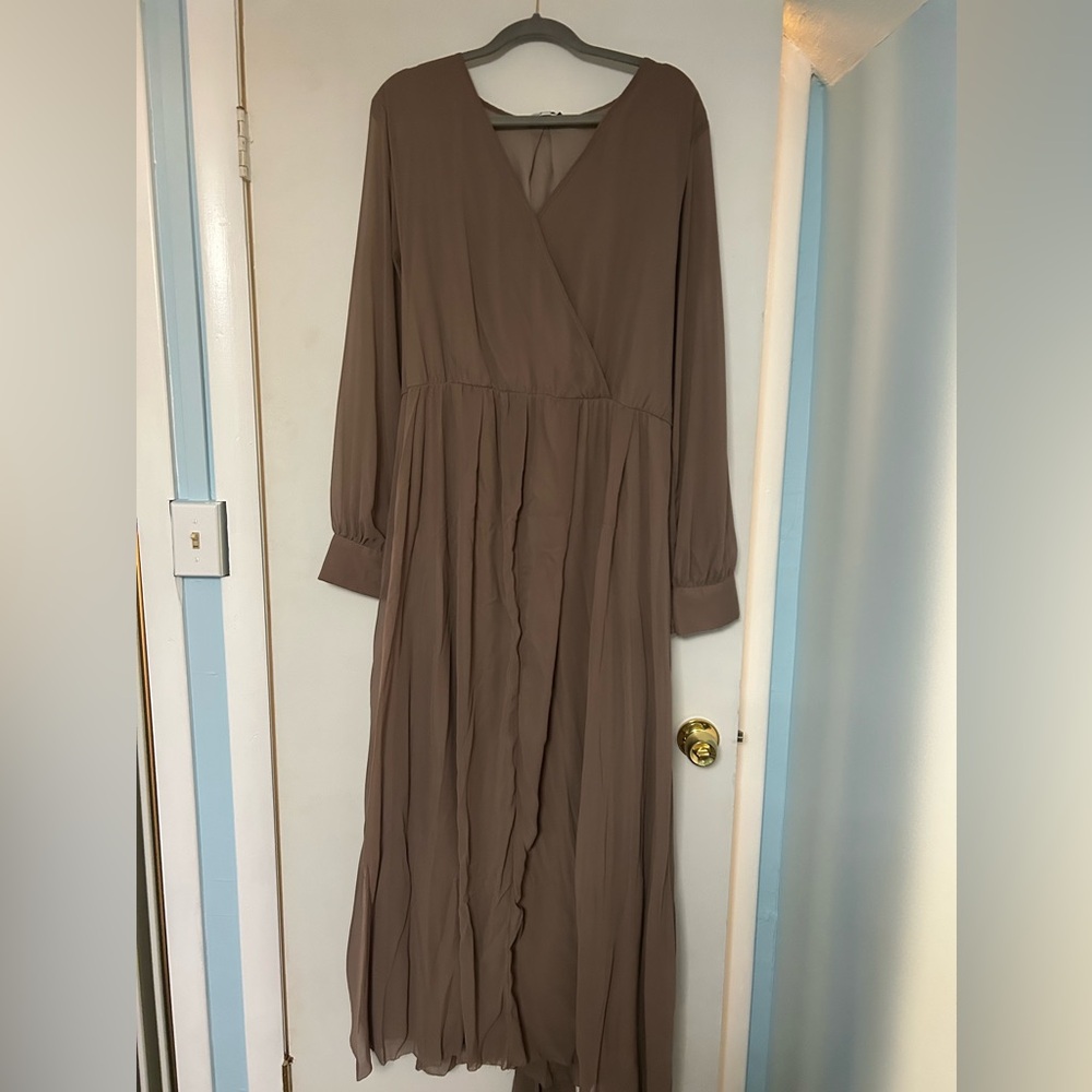 Brown maxi dress